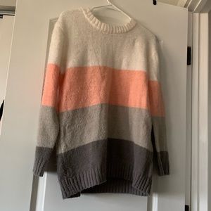 Striped/color block sweater